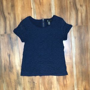 89TH & MADISON | Blue Lace Top